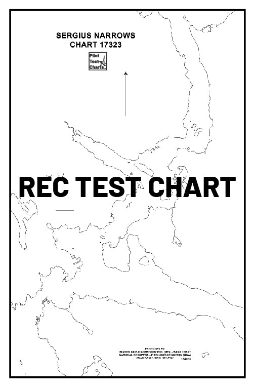 #17323 Salisbury Sound Peril Strait and Hoonah Sound, SE Alaska - and REC TEST CHARTS