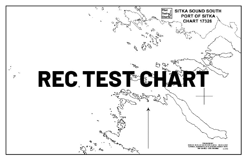#17326 Crawfish Inlet to Sitka, Baranof Island, SE Alaska - and REC TEST CHARTS
