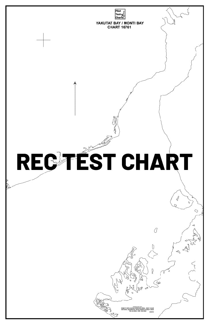 #16761 Yakutat Bay, Southern Alaska - and REC TEST CHARTS