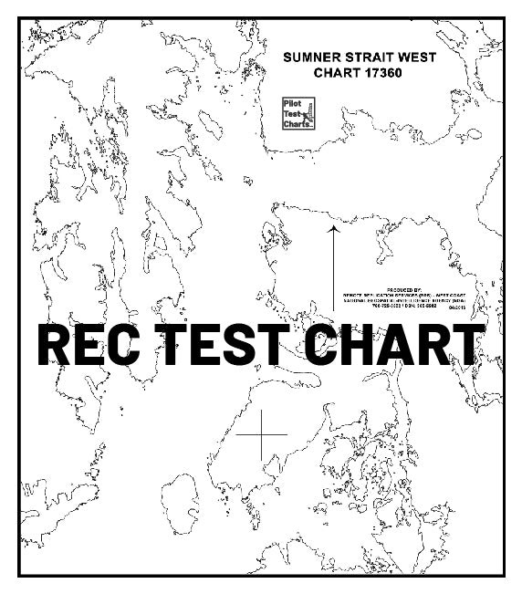 #17360 Etolin Island to Midway Islands Including Summer Strait, SE Alaska - and REC TEST CHARTS