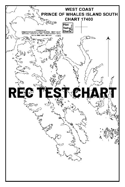 #17400 Dixon Entrance to Chatham Strait, SE Alaska - and REC TEST CHARTS