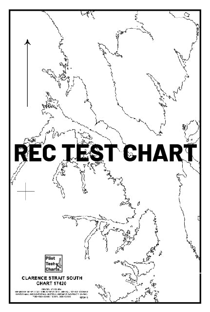 #17420 Hectate Strait to Etolin Island, Alaska Southeast Coast and British Columbia - and REC TEST CHARTS