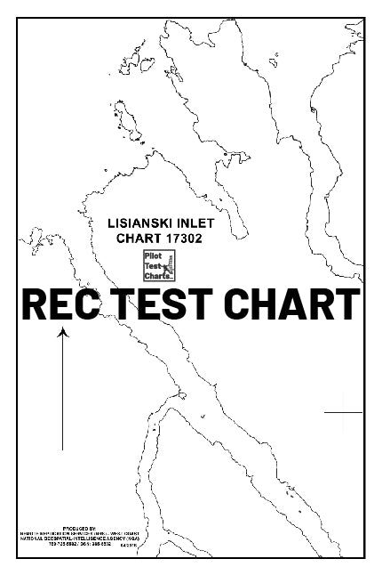 #17302 Icy Strait and Cross Sound SE Alaska - and REC TEST CHART
