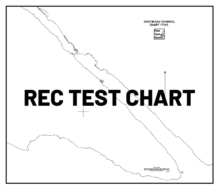 #17315 Gastineau Channel and Taku Inlet, SE Alaska - and REC TEST CHARTS