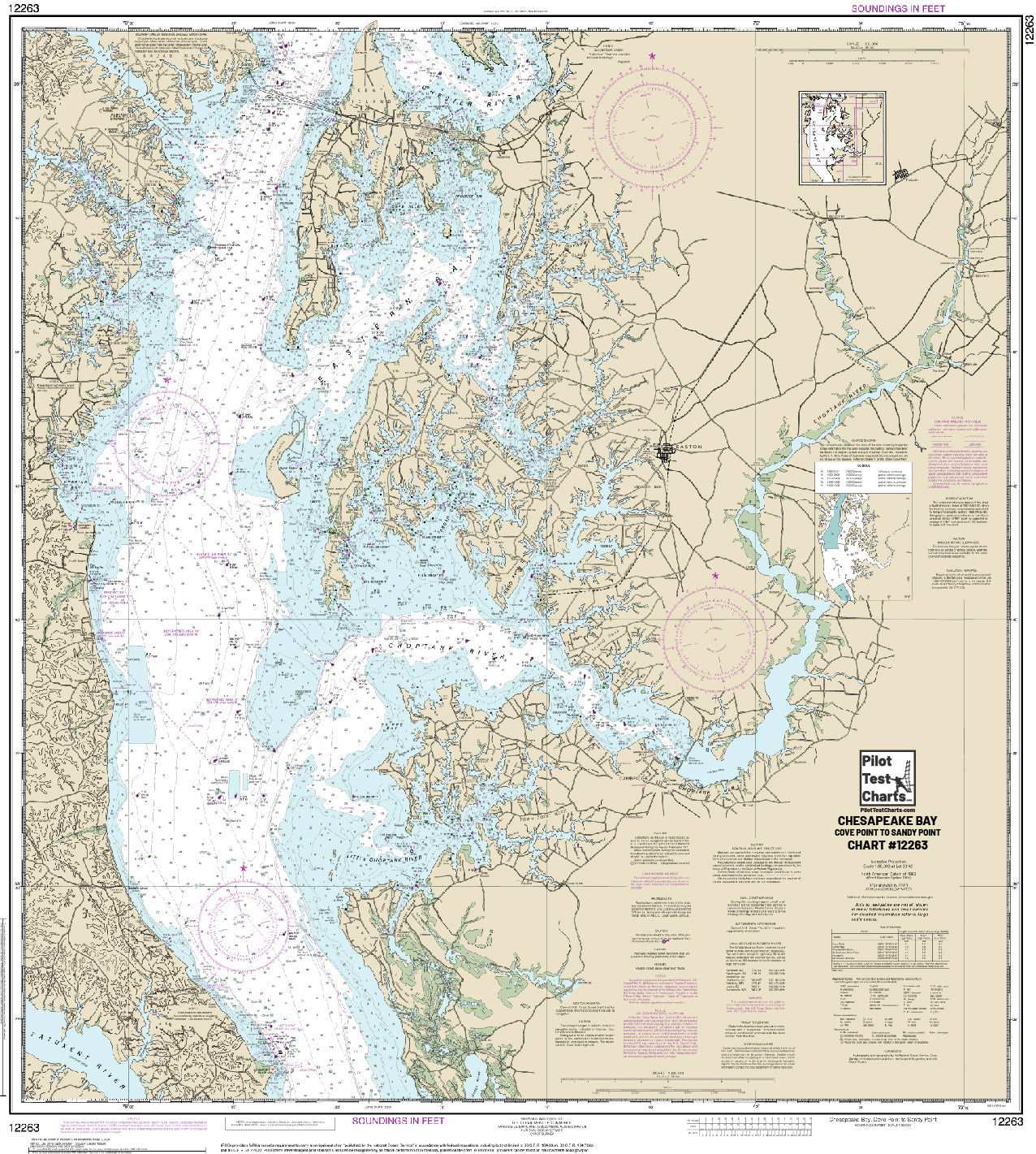 #12263 Chesapeake Bay, Cove Point to Sandy Point Chart