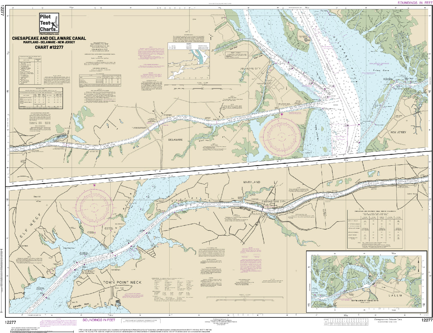 #12277 Chesapeake and Delaware Canals, Maryland-Delaware-New Jersey Chart