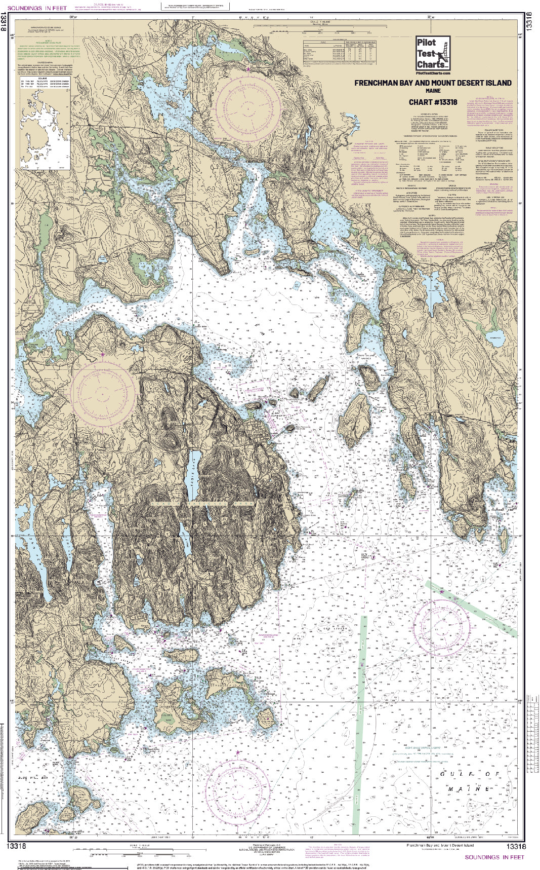 #13318 Frenchman Bay and Mount Desert Island, Maine Chart