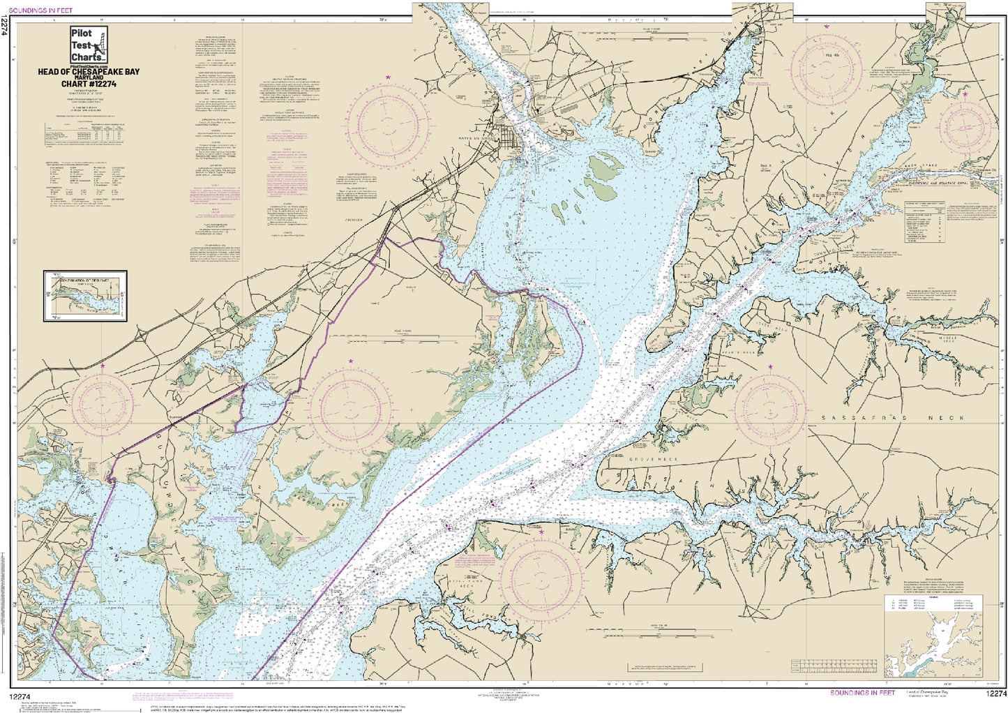 #12274 Head of Chesapeake Bay, Maryland Chart