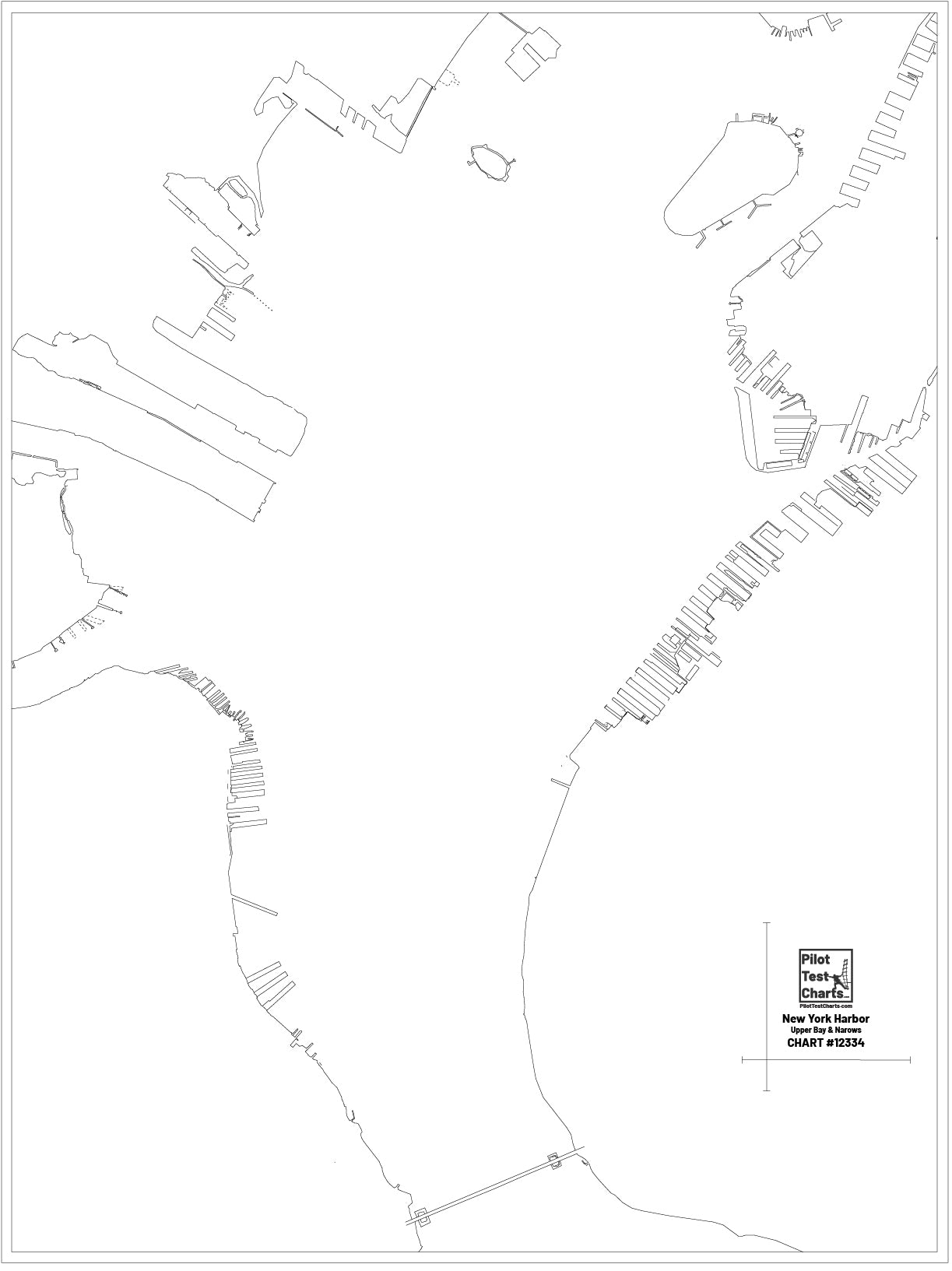 12334 New York Harbor Chart Pilot Test Charts
