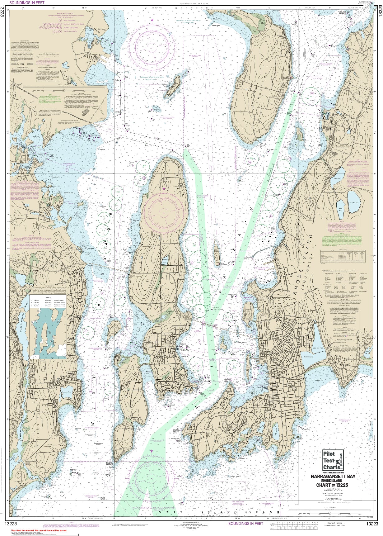 #13223 Narragansett Bay, Rhode Island Chart
