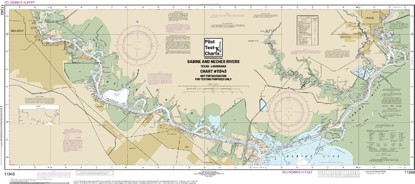 #11343 Sabine and Neches River Chart
