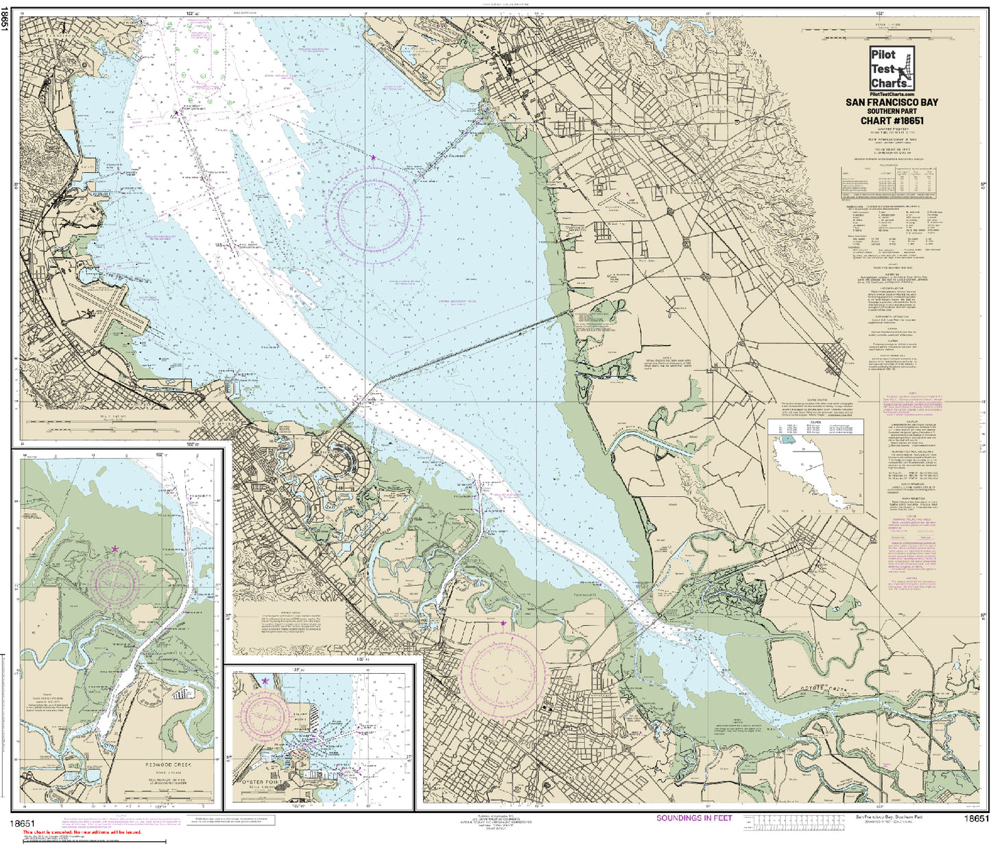 #18651 San Francisco Bay, Southern Part Chart