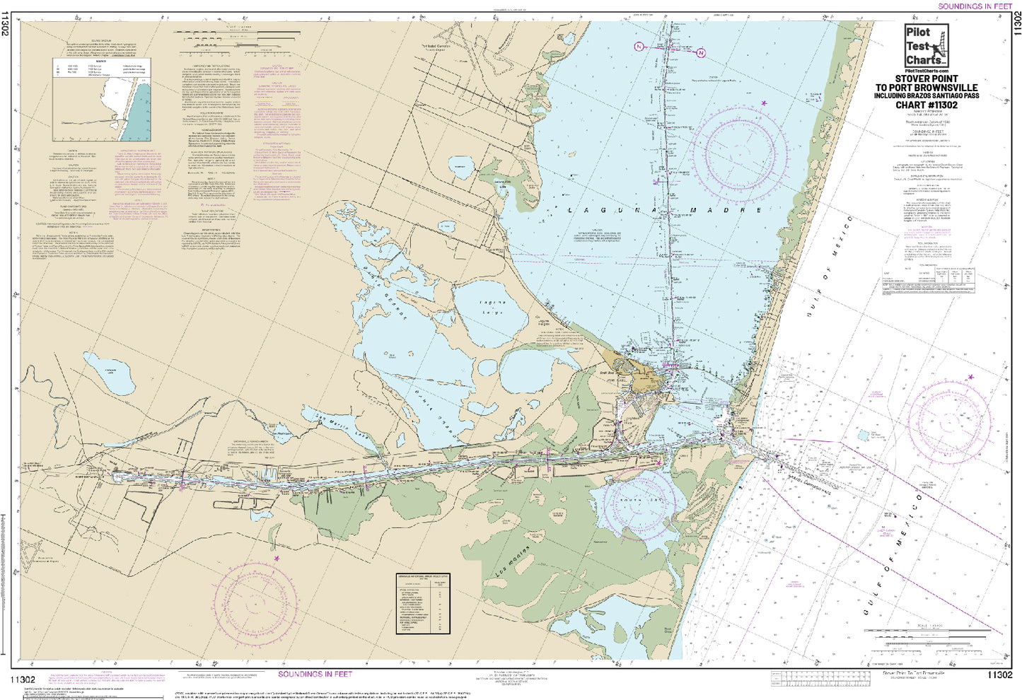 #11302 Stover Point to Port Brownsville, Texas Chart