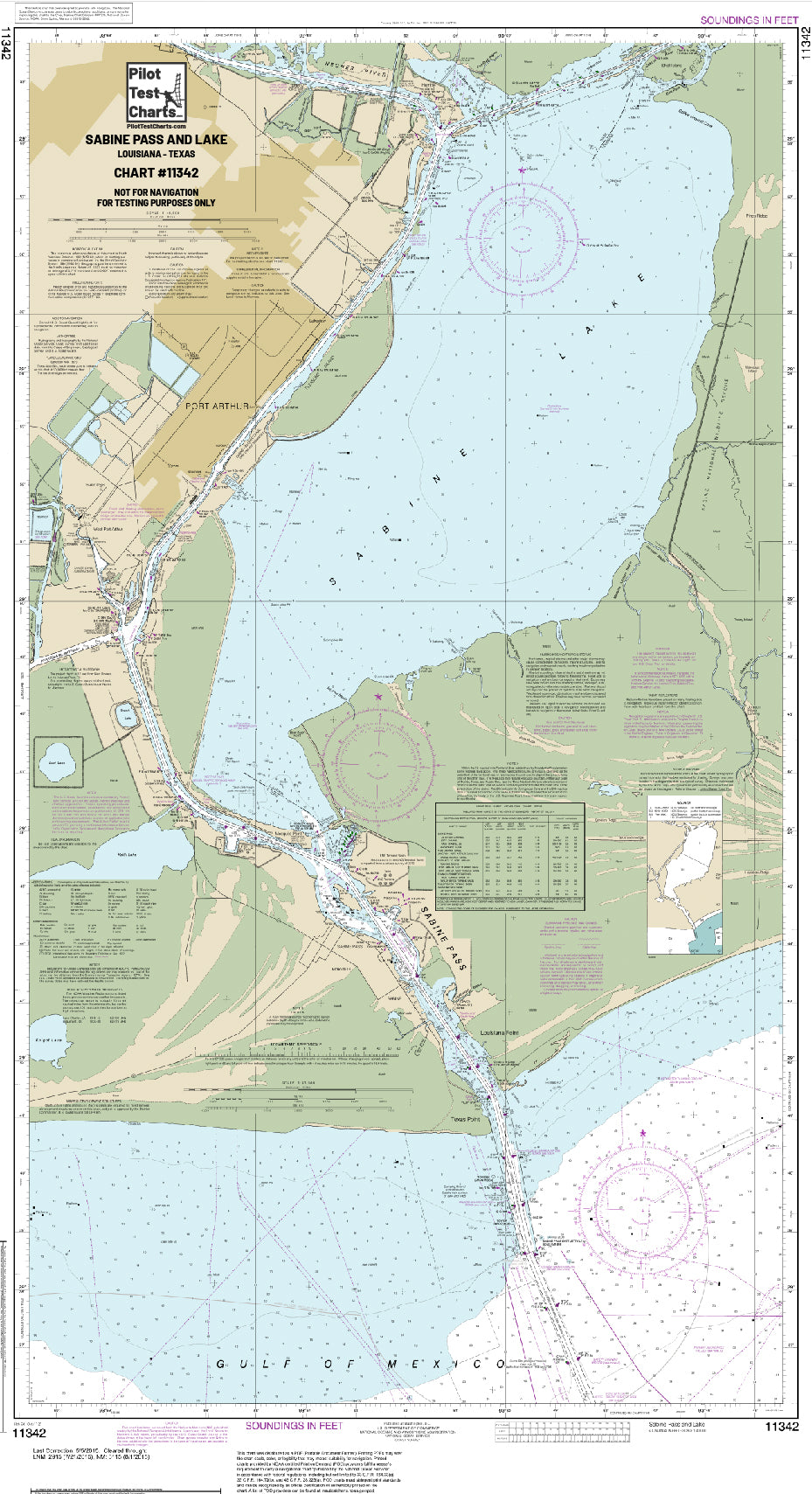 #11342 Sabine Pass and Lake Chart