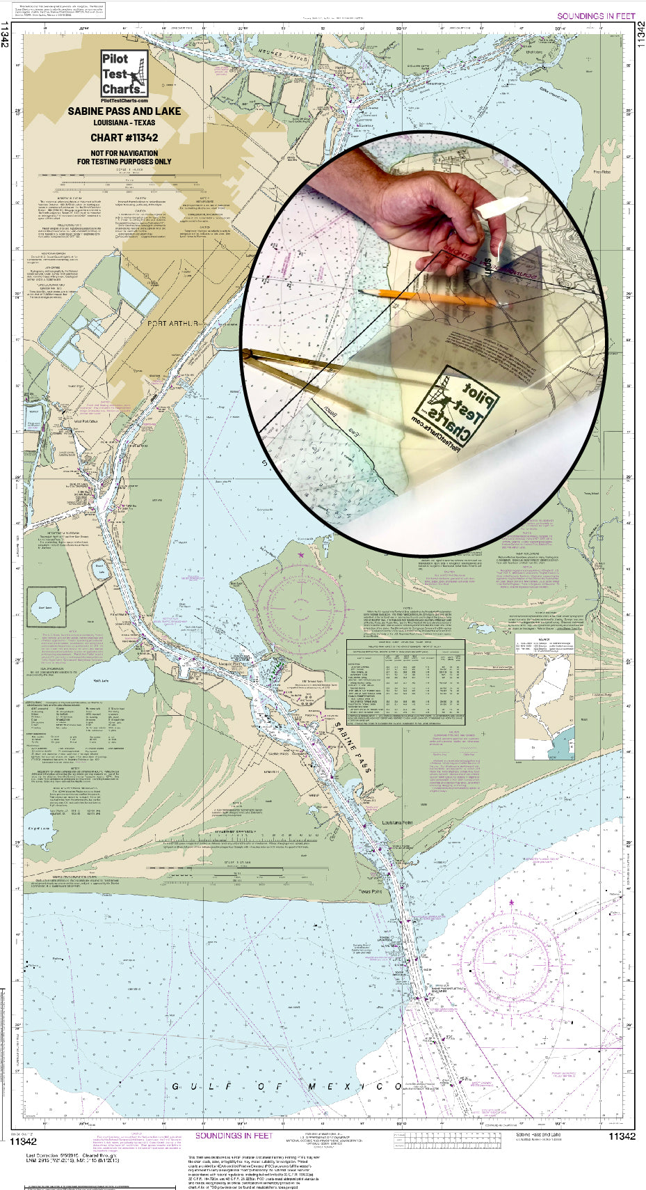 #11342 Sabine Pass and Lake Chart