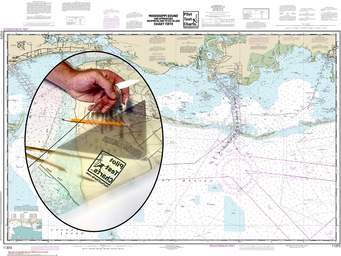#11373 Mississippi Sound and Approaches, Dauphin Island to Cat Island, Alabama-Mississippi-Louisiana