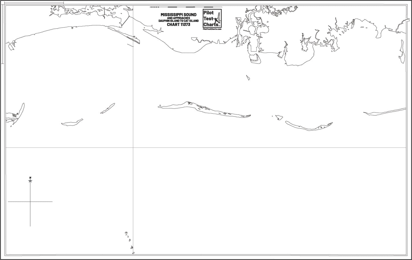 #11373 Mississippi Sound and Approaches, Dauphin Island to Cat Island, Alabama-Mississippi-Louisiana