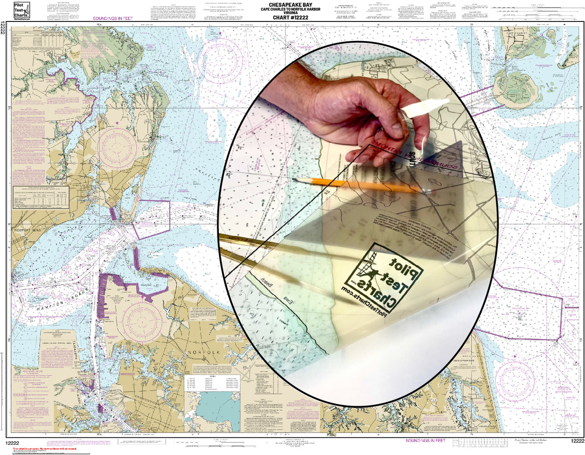 12222 Chesapeake Bay, Cape Charles to Norfolk Harbor, Virginia Chart