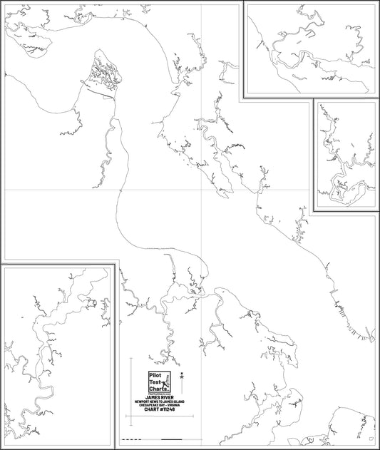 #12248 James River, Newport News to James Island, Chesapeake Bay - Virginia Chart