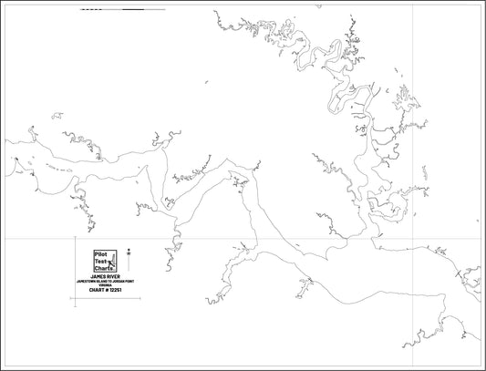 #12251 James River, Jamestown Island to Jordan Point, Virginia Chart