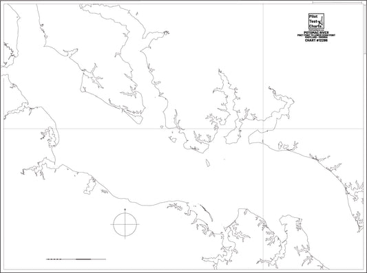 #12286 Potomac River, Piney Point to Lower Cedar Point, Maryland-Virginia Chart