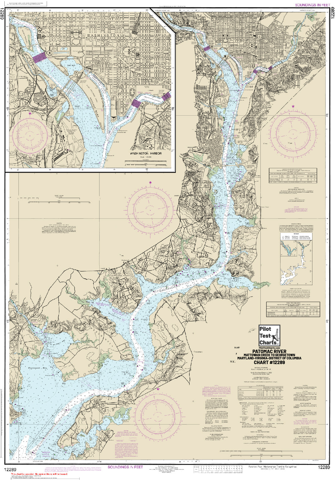 #12289 Patomac River, Mattowan Creek to Georgetown, Maryland, Virginia, Dist. of Columbia