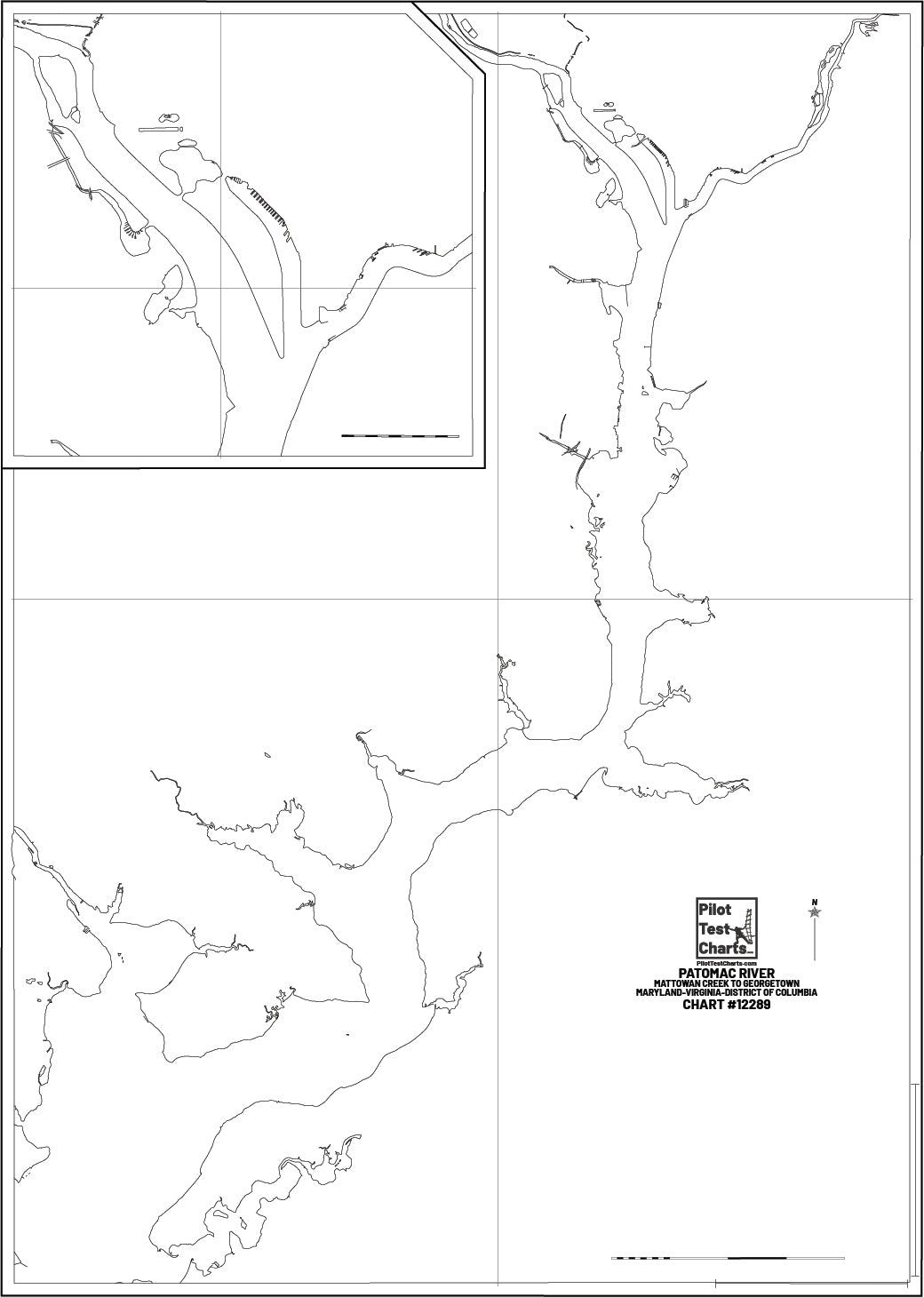 #12289 Patomac River, Mattowan Creek to Georgetown, Maryland, Virginia, Dist. of Columbia