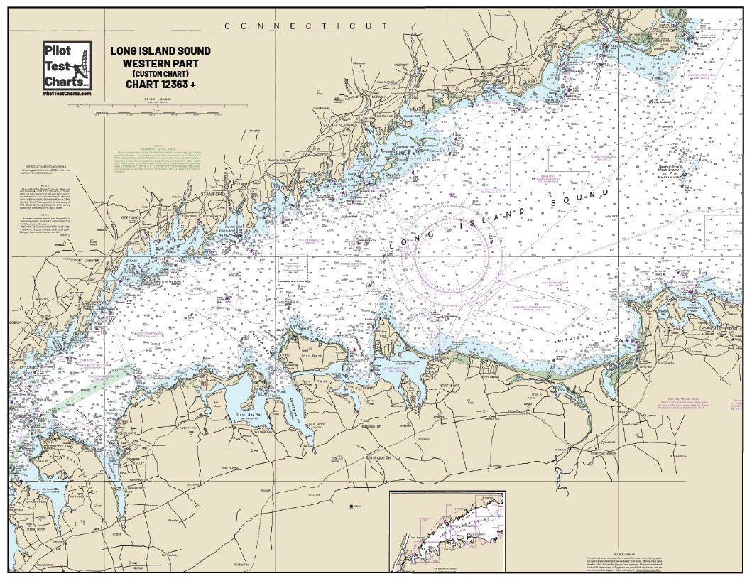 REC NY 12363 Long Island Sound - Western Part Custom Chart