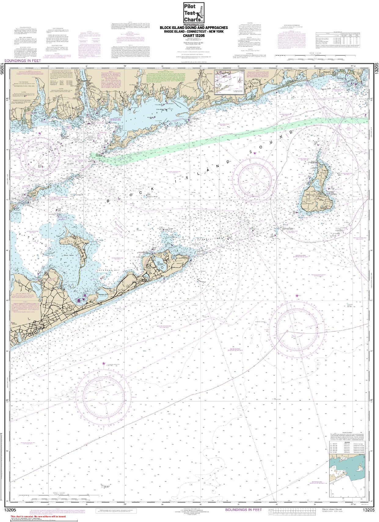 #13205 Block Island Sound and Approaches, Rhode Island-Connecticut-New York