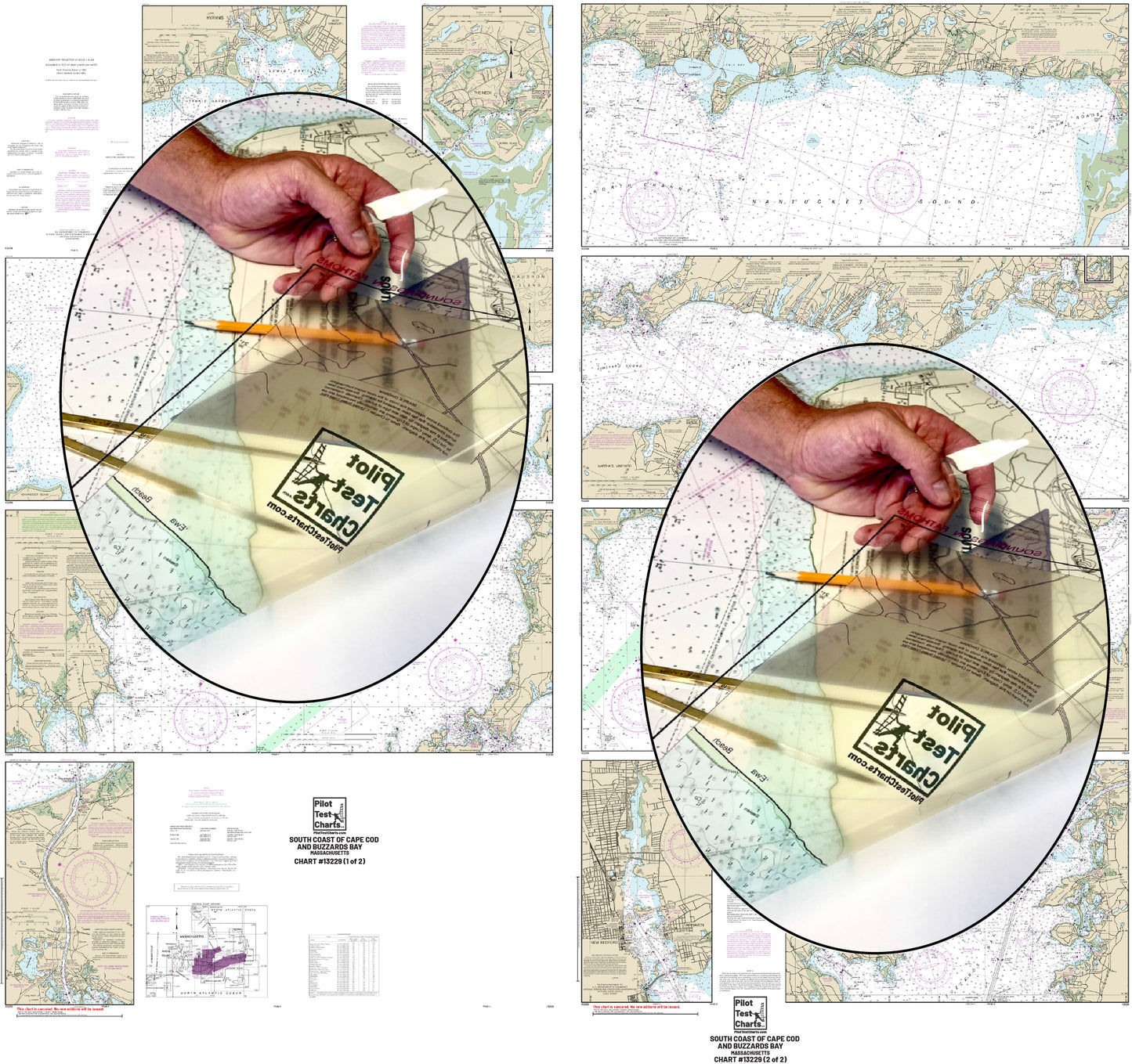 #13229 South Coast of Cape Cod to Buzzards Bay (BOTH CHARTS)