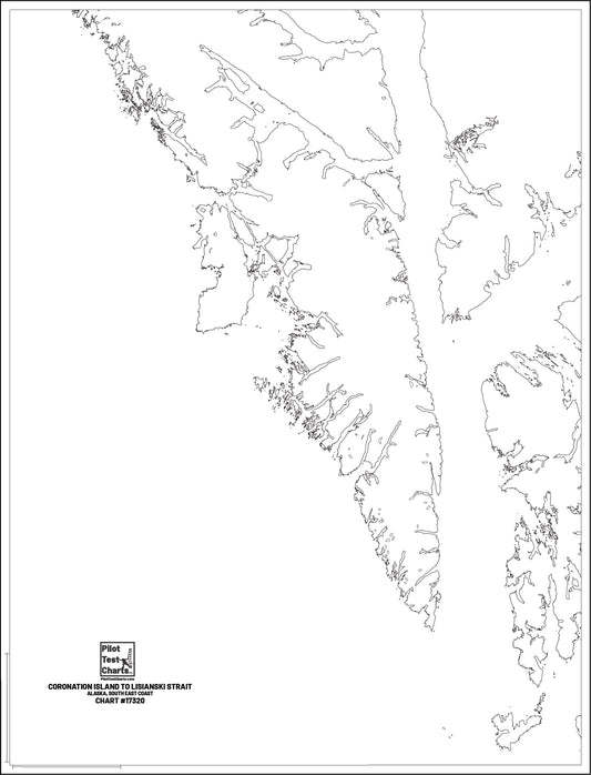 #17320 Coronation Island to Lisianski Strait, SE Alaska Chart