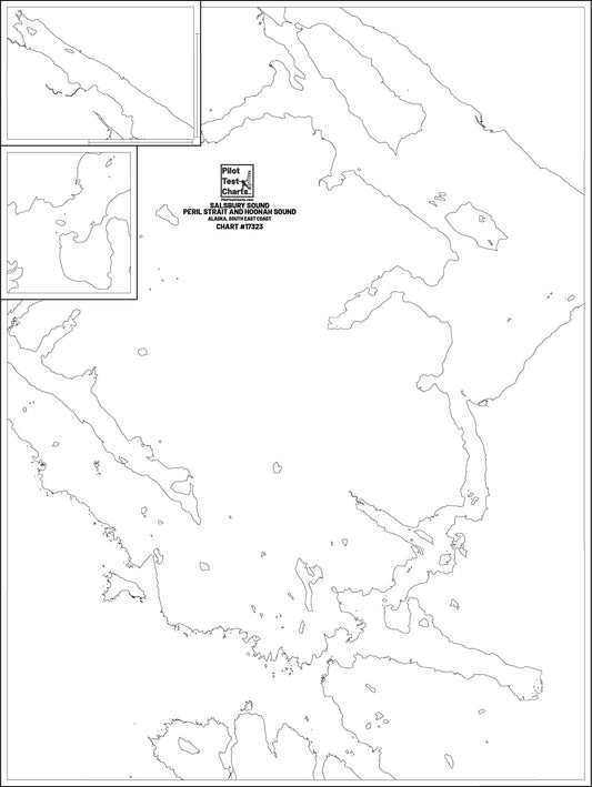 #17323 Salisbury Sound Peril Strait and Hoonah Sound, SE Alaska Chart - and REC TEST CHARTS