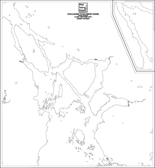 #17324 Sitka Sound to Salisbury Sound, Inside Passage, SE Alaska Chart