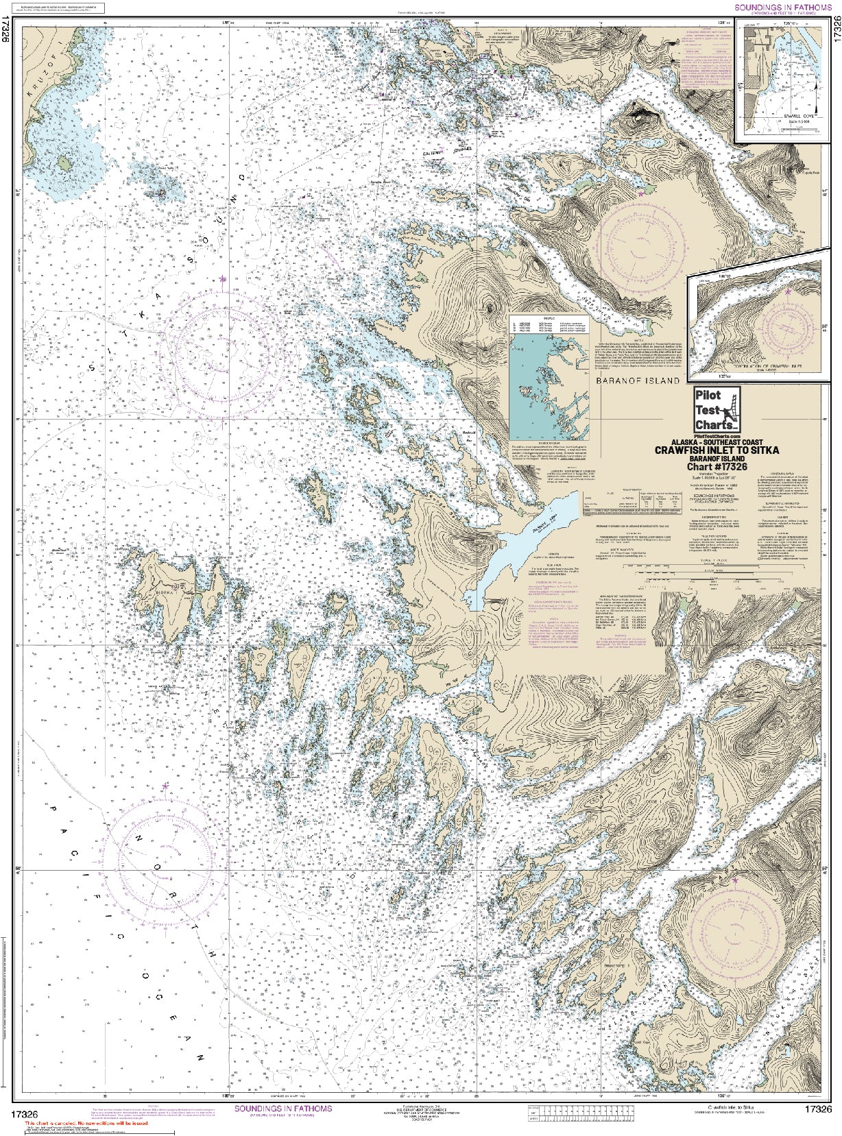 #17326 Crawfish Inlet to Sitka, Baranof Island, SE Alaska