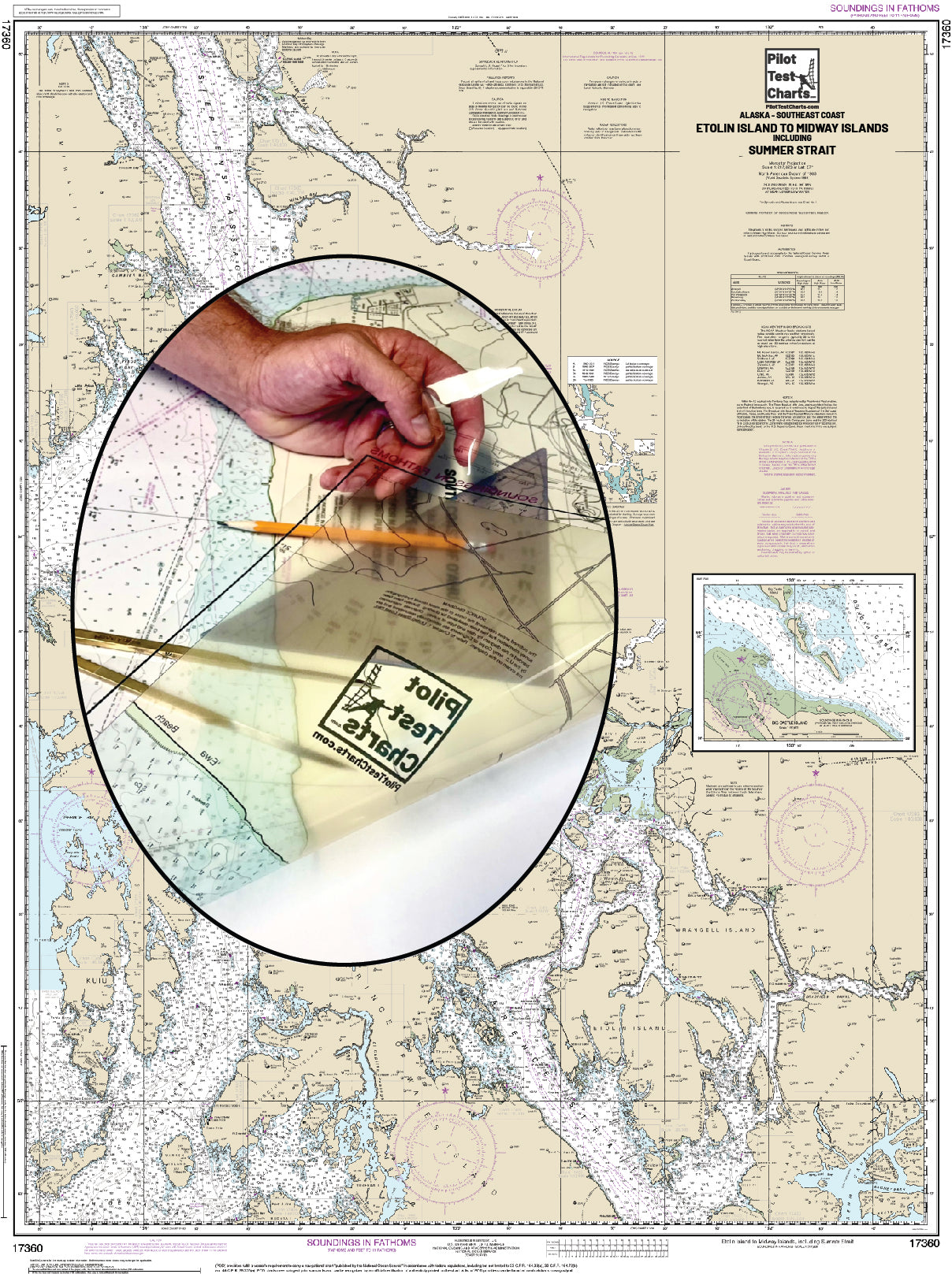 #17360 Etolin Island to Midway Islands Including Summer Strait, SE Alaska Chart