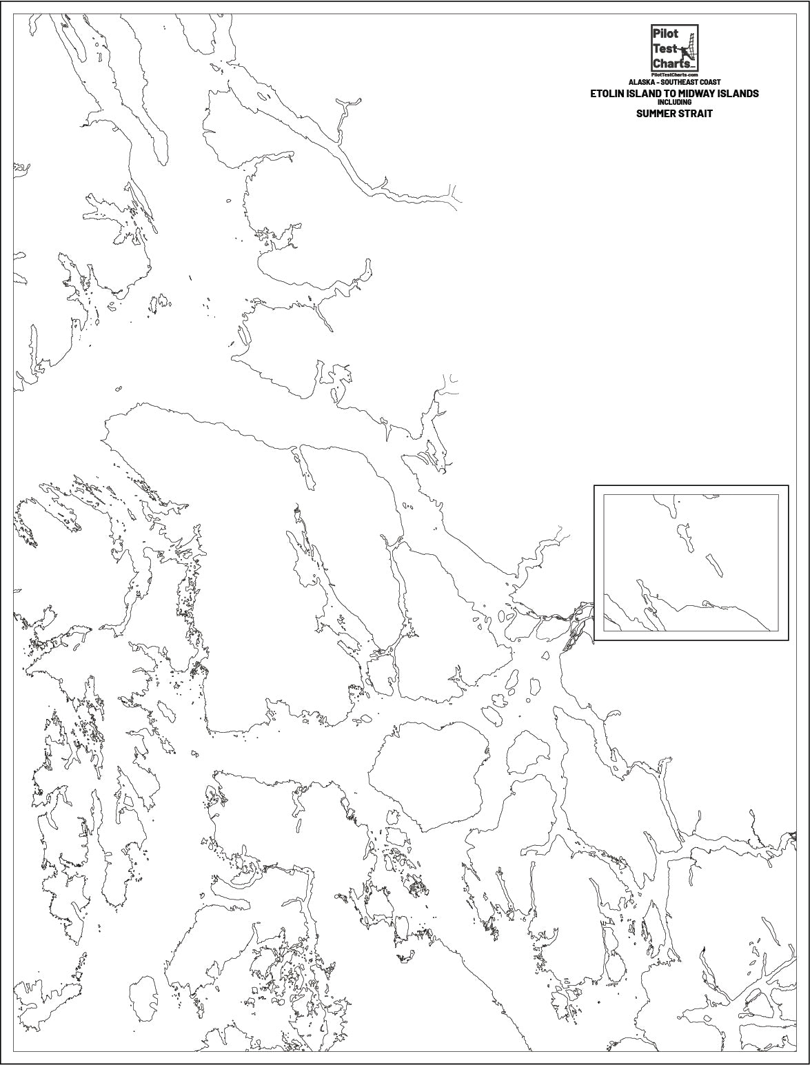 #17360 Etolin Island to Midway Islands Including Summer Strait, SE Alaska Chart