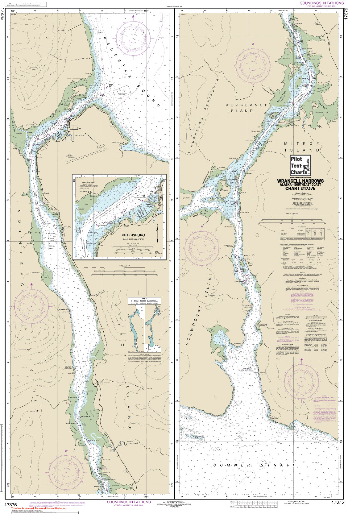 #17375 Wrangell Narrows, SE Alaska Chart