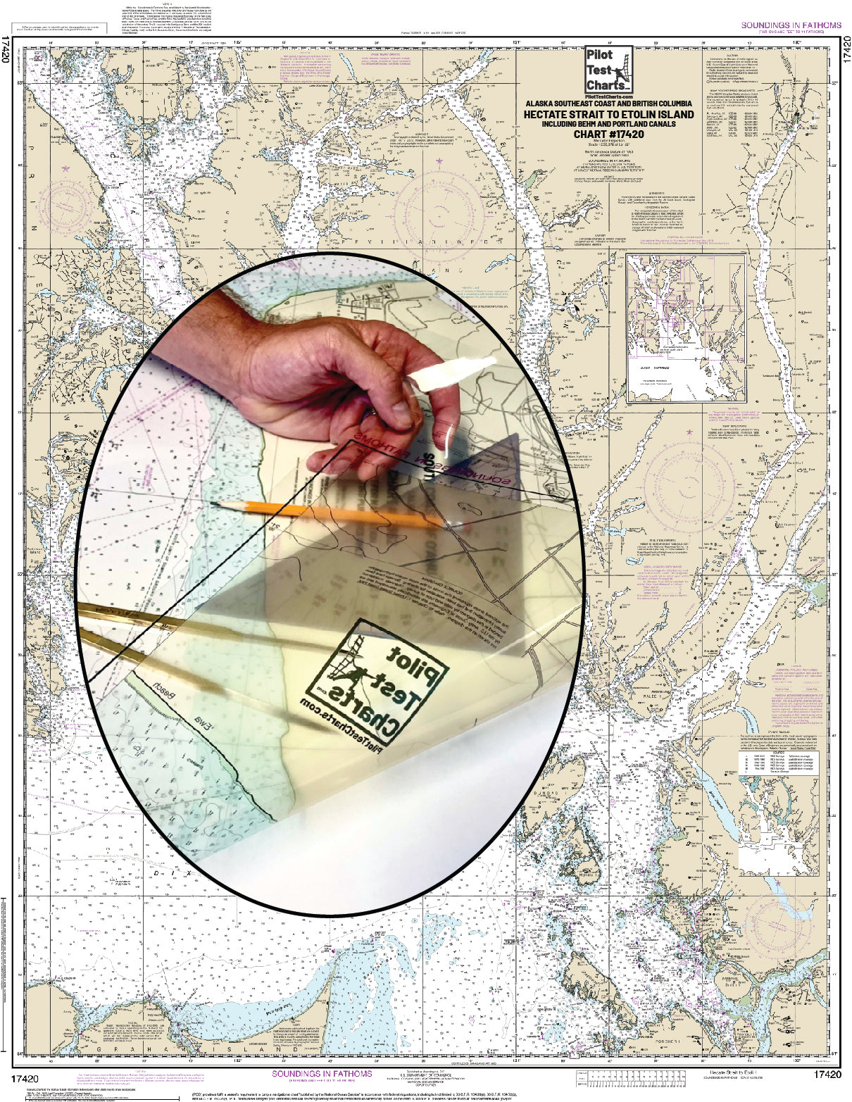 #17420 Hectate Strait to Etolin Island, Alaska Southeast Coast and British Columbia Chart