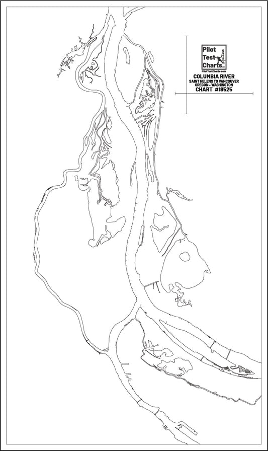 #18525 Columbia River, Saint Helens to Vancouver, Oregon-Washington Chart