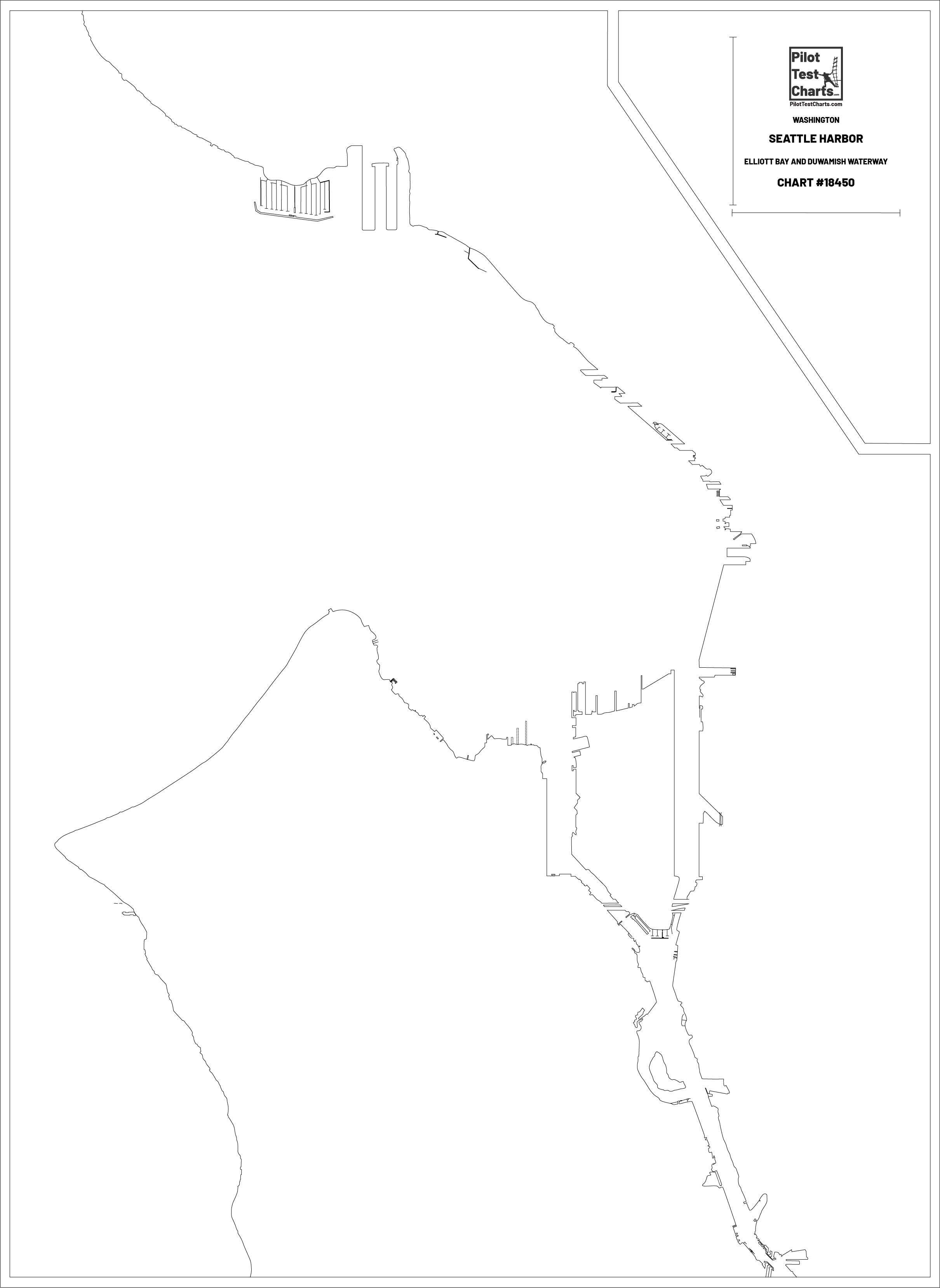 18450 Seattle Harbor, Elliot Bay and Duwamish Waterway Chart Pilot