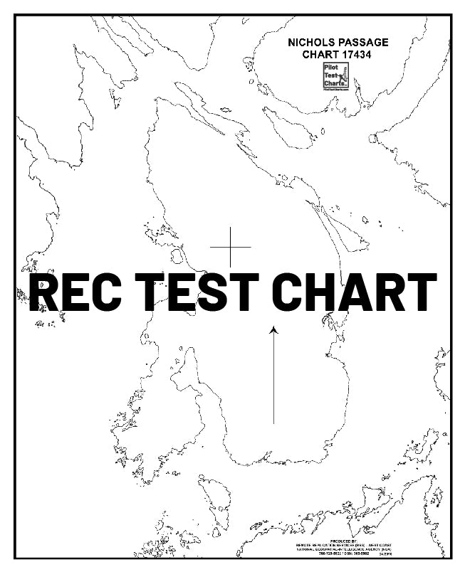 #17434 Revillagigedo Channel, SE Alaska and British Columbia Chart - and REC TEST CHARTS