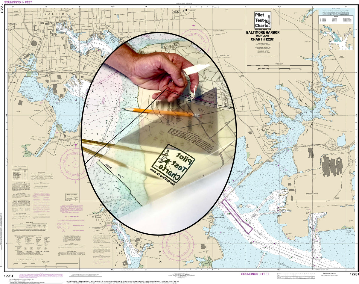 12281 Baltimore Harbor, Maryland Chart Pilot Test Charts