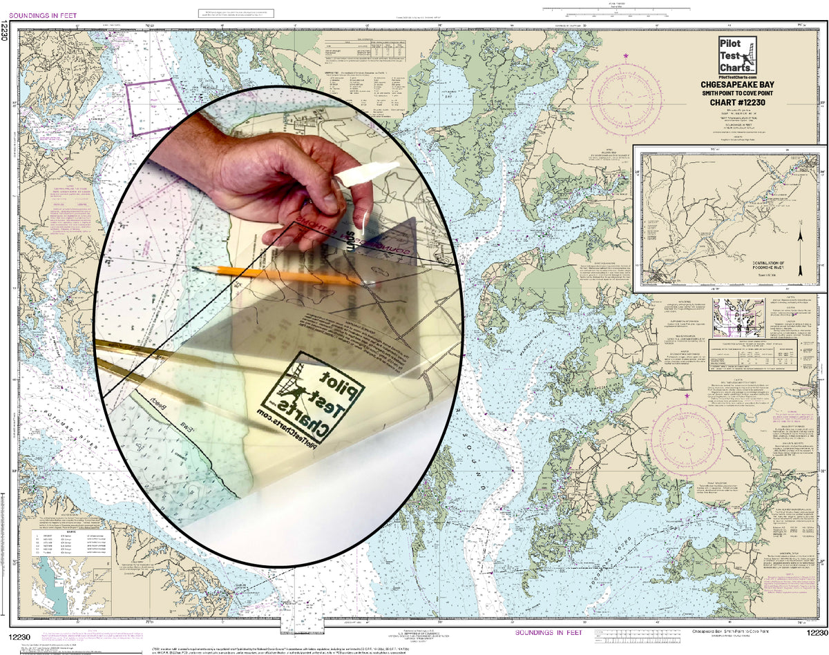 12230 Chesapeake Bay, Smith Point to Cove Point Chart Pilot Test Charts