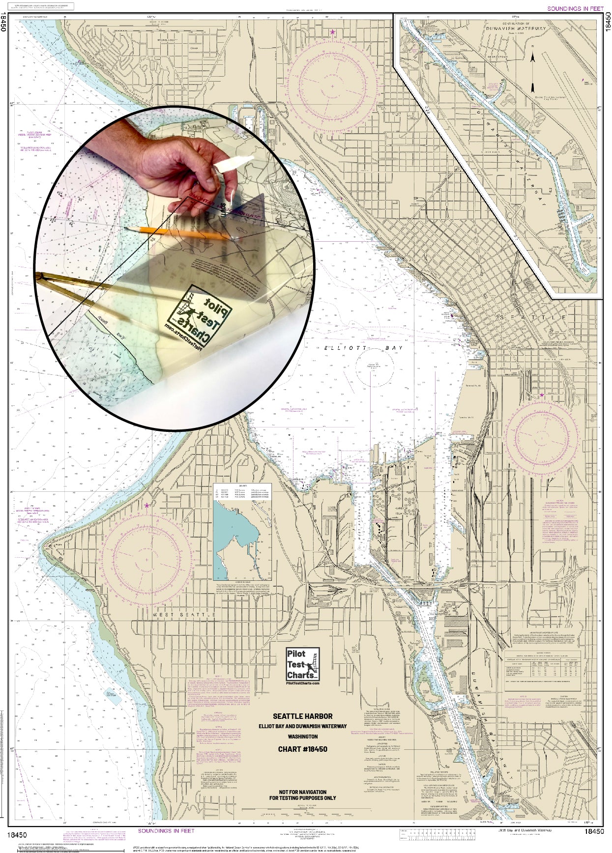 #18450 Seattle Harbor, Elliot Bay and Duwamish Waterway Chart – Pilot ...