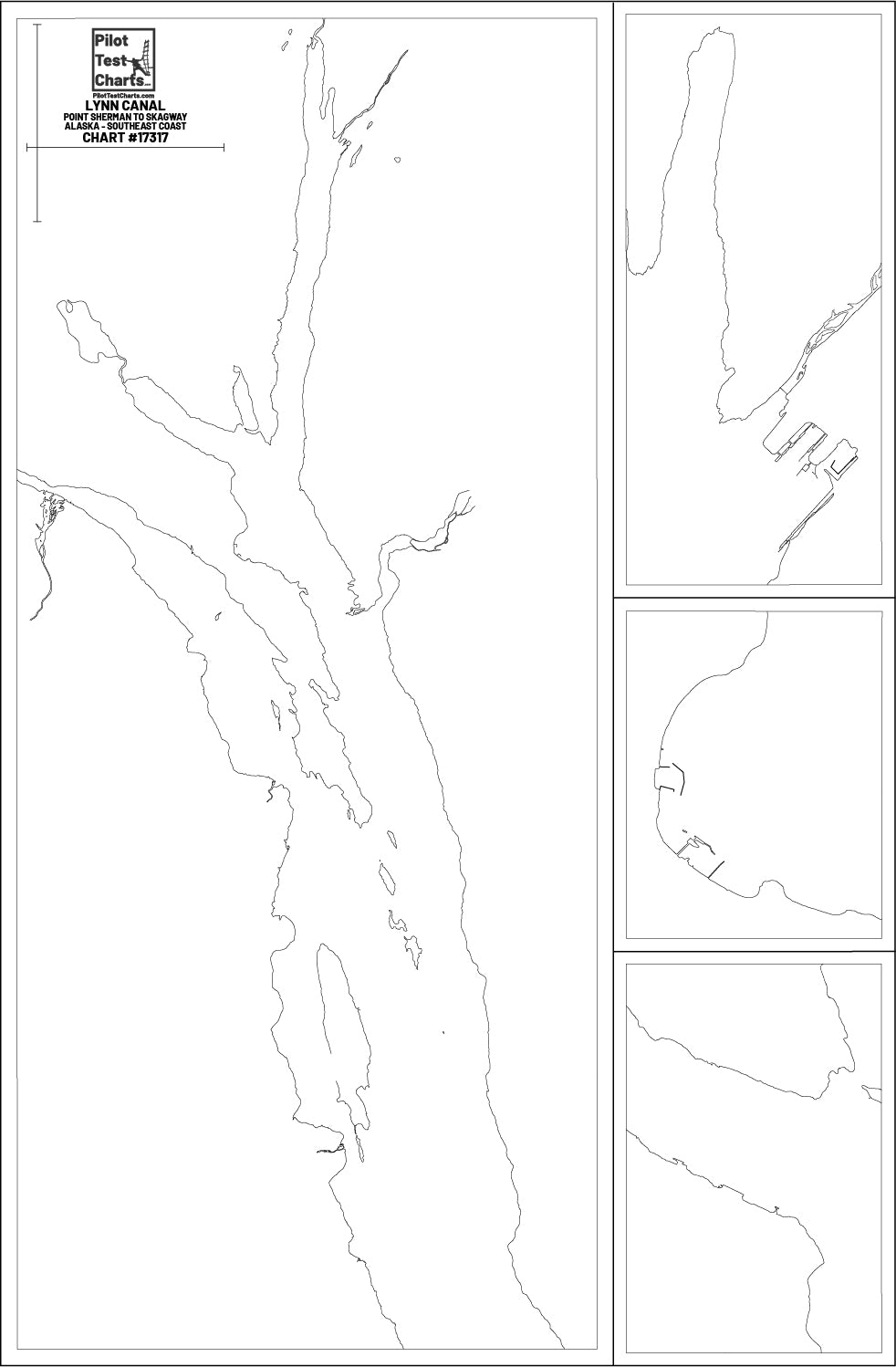 #17317 Lynn Canal, Point Sherman to Skagway SE Alaska Coast Chart ...