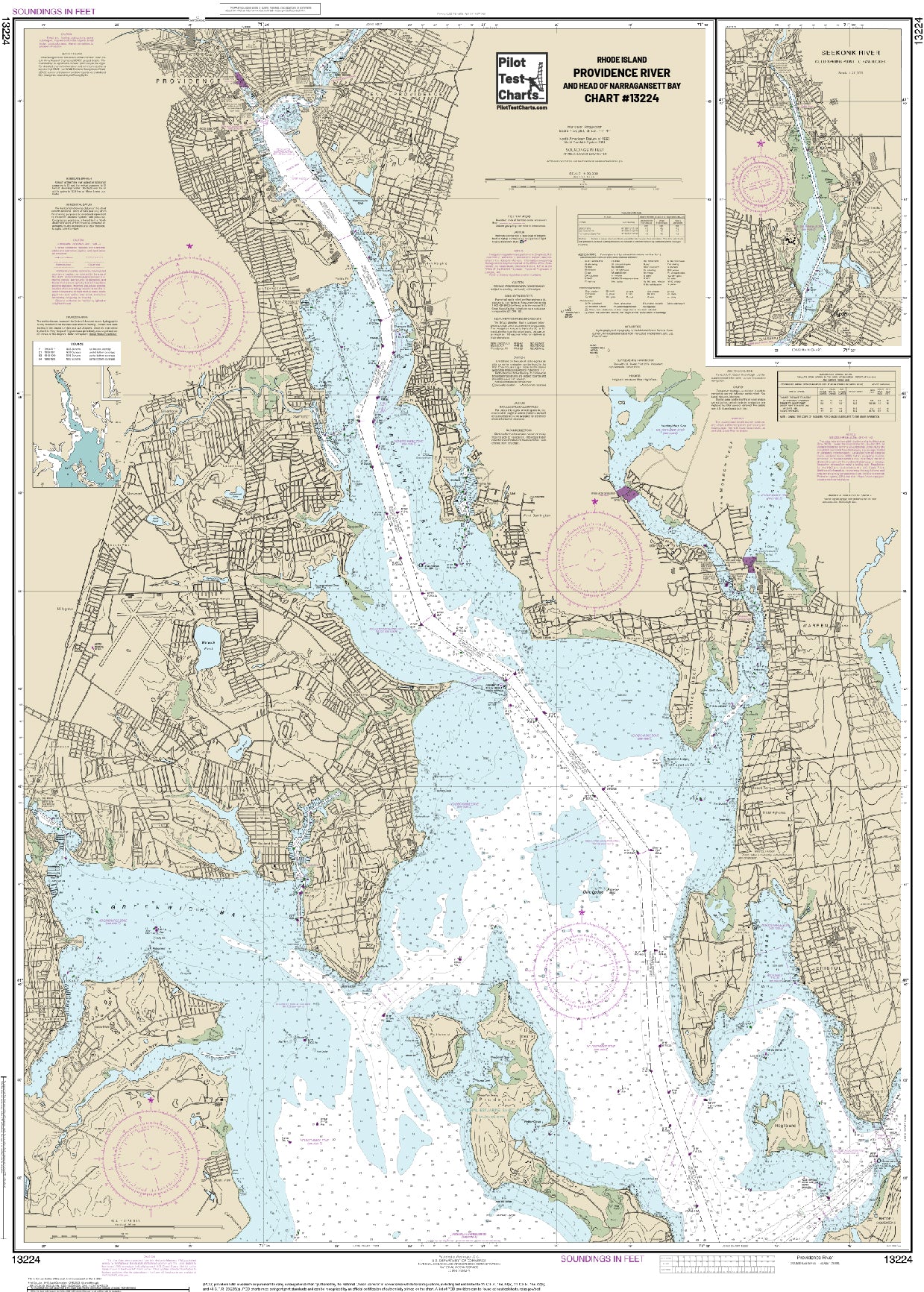#13224 Providence River, Rhode Island Chart – Pilot Test Charts