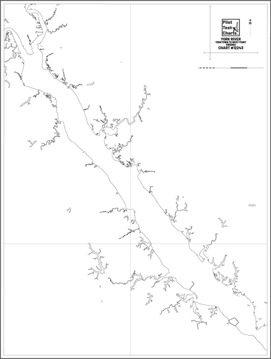 #12243 York River. Yorktown to West Point, Virginia Chart