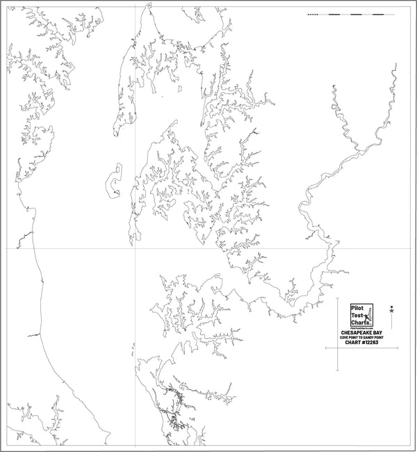#12263 Chesapeake Bay, Cove Point to Sandy Point – Pilot Test Charts