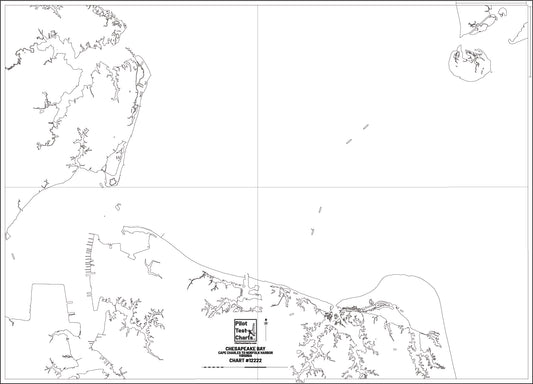 #12222 Chesapeake Bay, Cape Charles to Norfolk Harbor, Virginia Chart