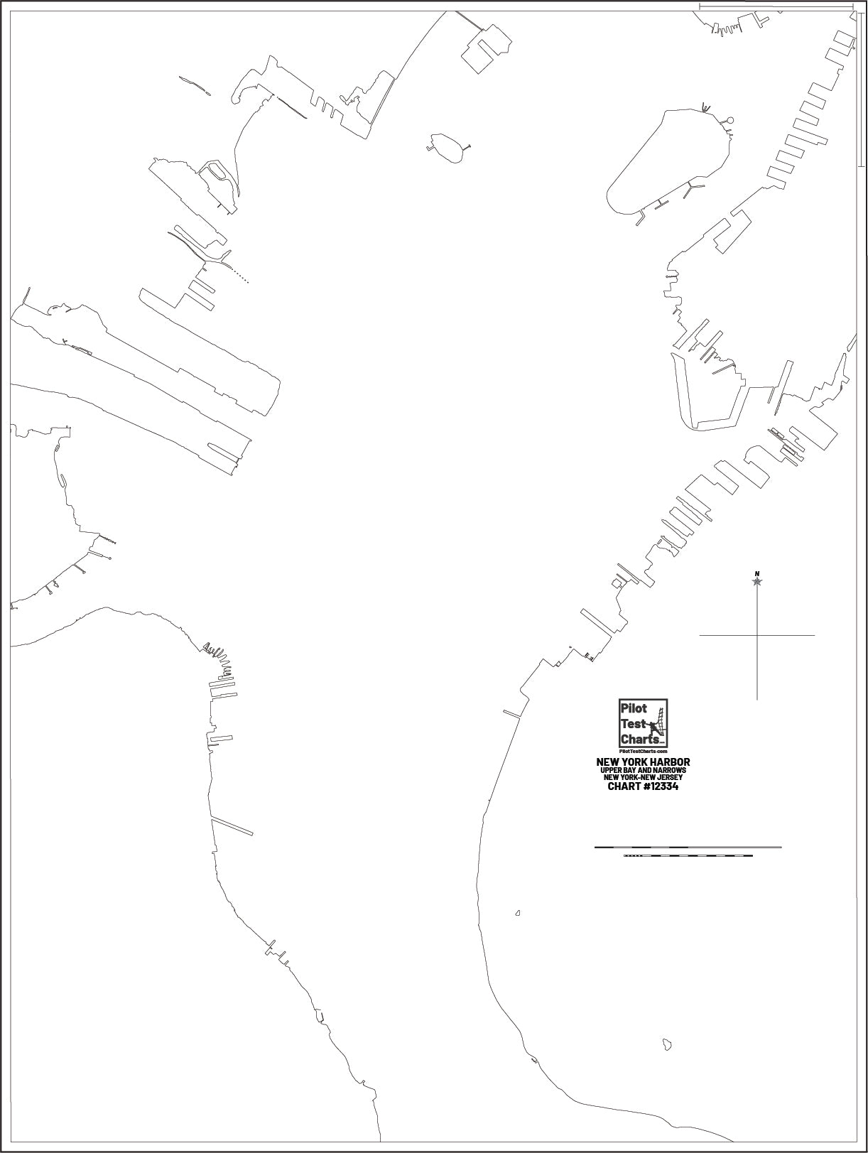 12334 New York Harbor Chart Pilot Test Charts